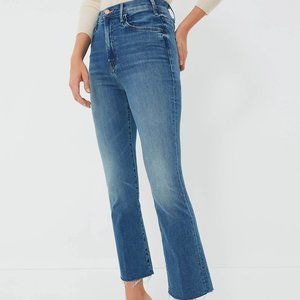 MOTHER The Hustler Ankle Fray Jeans in Home Movies- size 24